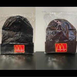 Cactus Jack McDonald’s Beanie Bundle X2 Black & Brown NEW Travis Scott Hip Hop